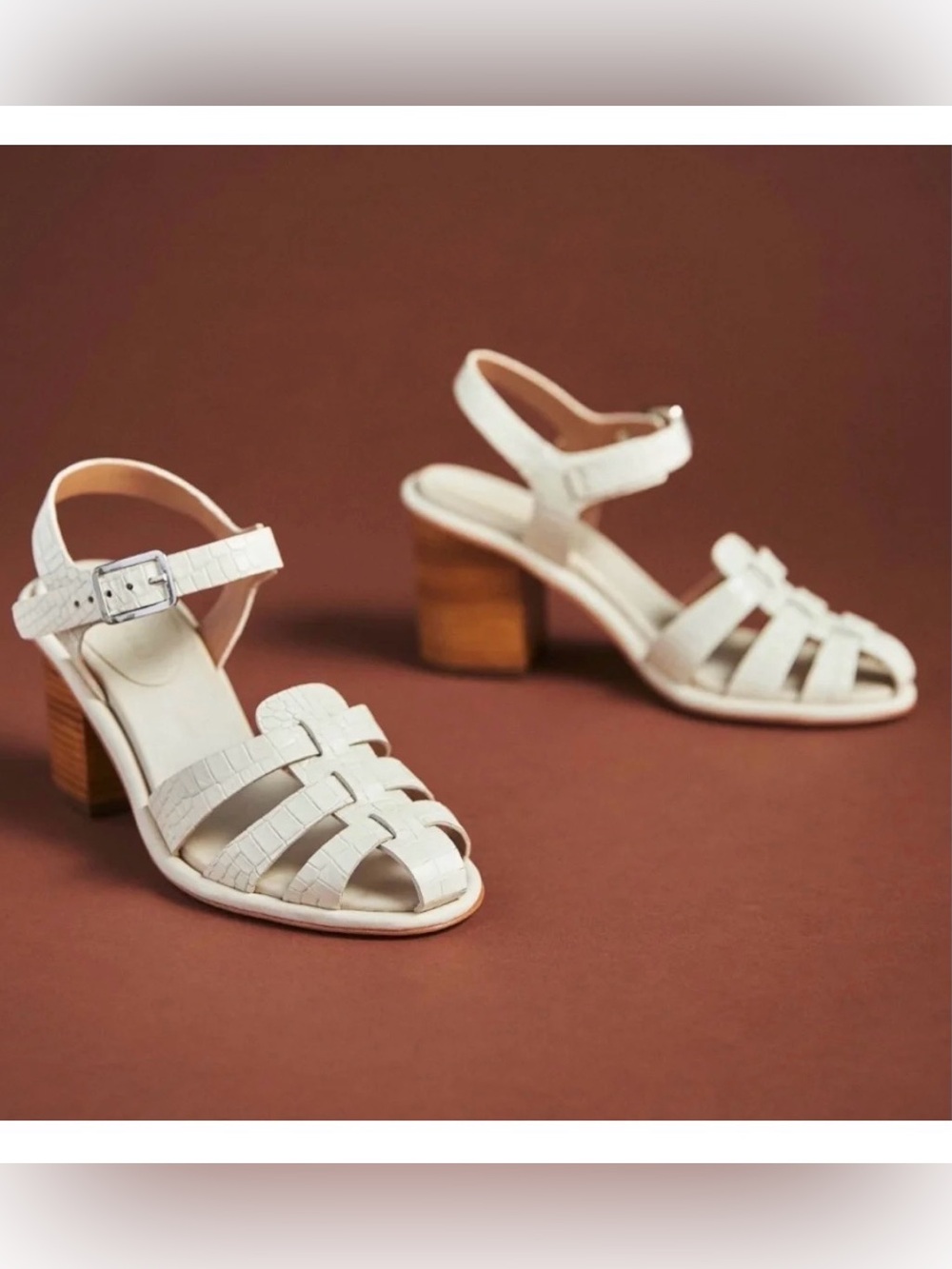 Anthropologie Vicenza Fisherman Heeled Sandals - Size 39